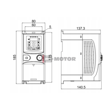 Falownik wektorowy jednofazowy GD20-2R2G-S2 2,2kW 1x230V